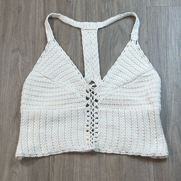 NWT Crochet Knit Shirt - Picture 1 of 6